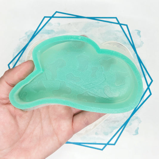 Cow Print Cowgirl Hat Freshie Mold