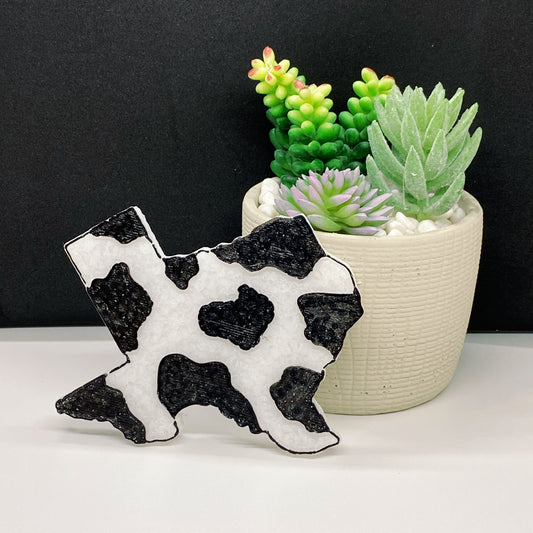 Texas Cow Print Freshie Mold