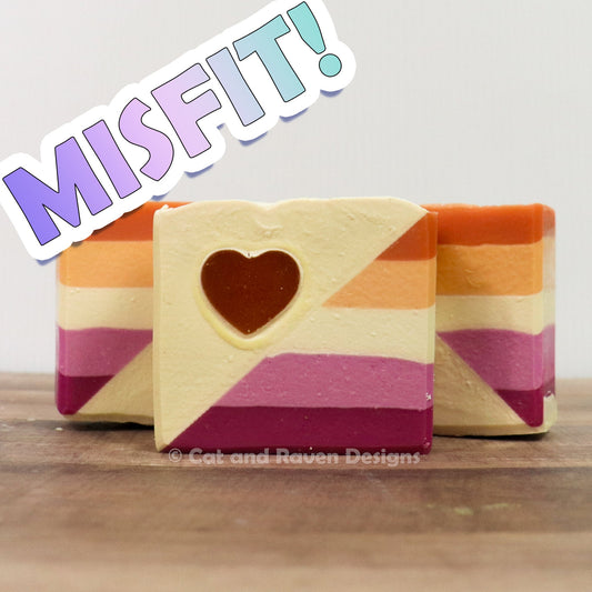 MISFIT Uhaulin (lesbian pride flag) soap
