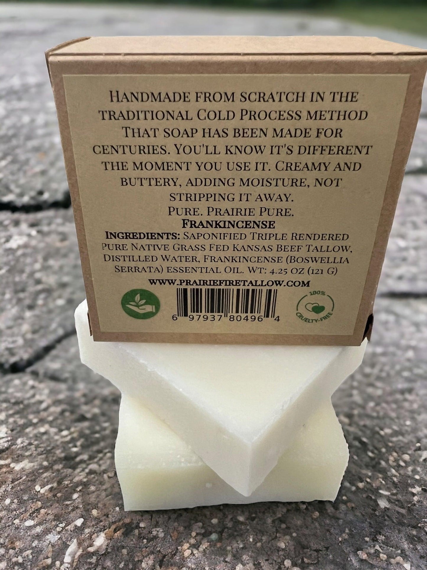 Pure Beef Tallow Soap Bar, (3 Pack) Made in USA -  Grass Fed and Finished - Face, Body and Hair - Cleans, Moisturizes, Soothes, and Hydrates. Natural and Organic